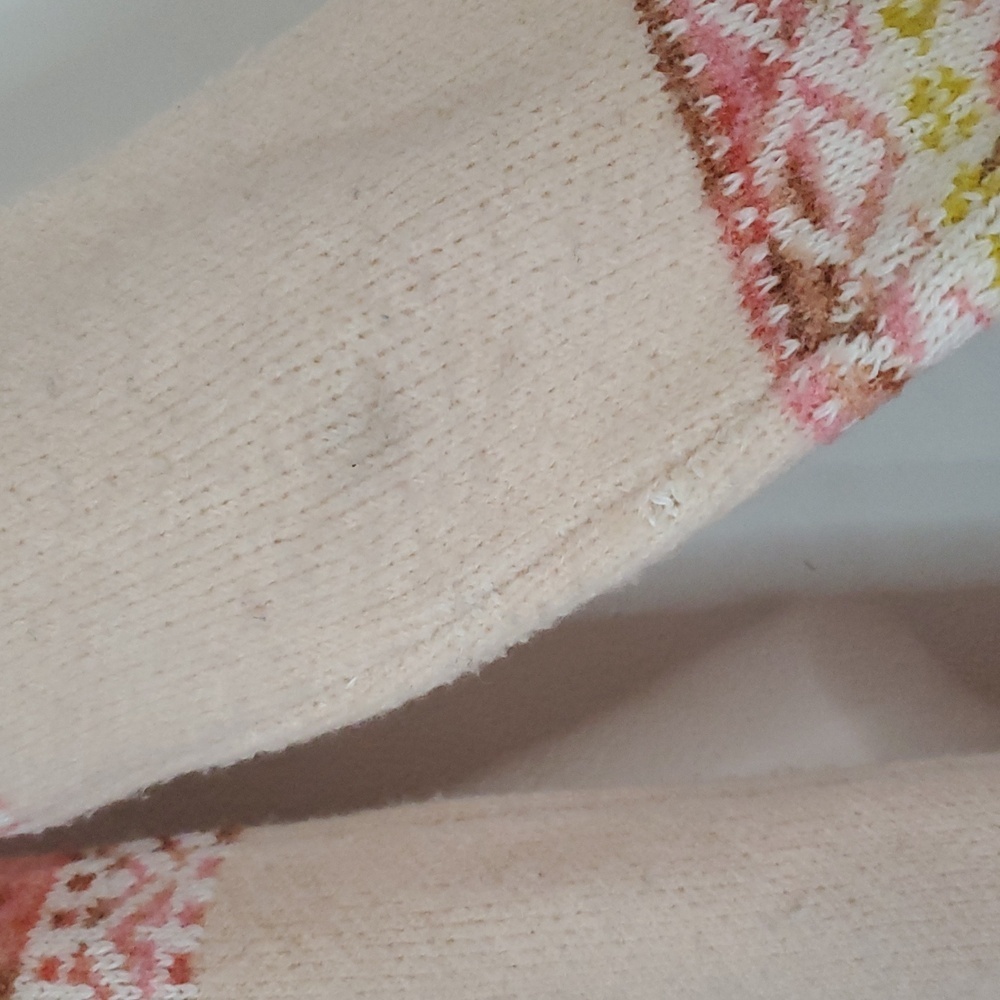 Anthropologie Aimee Alpaca Pullover Sweater Pompom Size Small Longer Length Pink - Picture 11 of 14